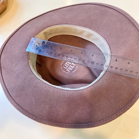 Wool Felt Hat with leather and Aztec style band - Picture 10 of 10